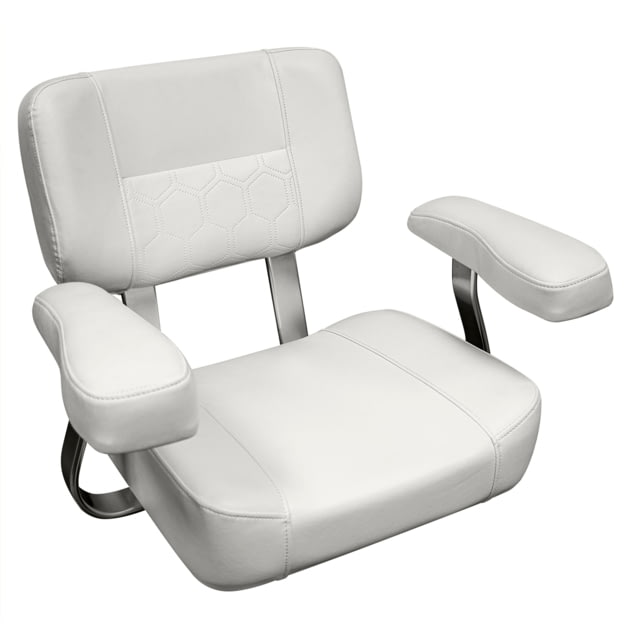 Wise Deluxe Helm Chair w/ Arms White Medium