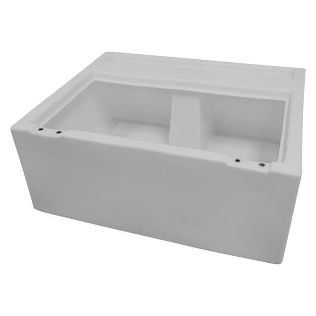 Wise Deluxe Pontoon 27in Bench - Base Only White