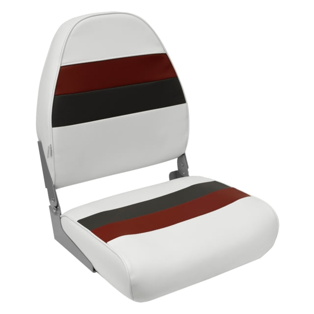 Wise Deluxe Pontoon High Back White/Red/Charcoal Medium