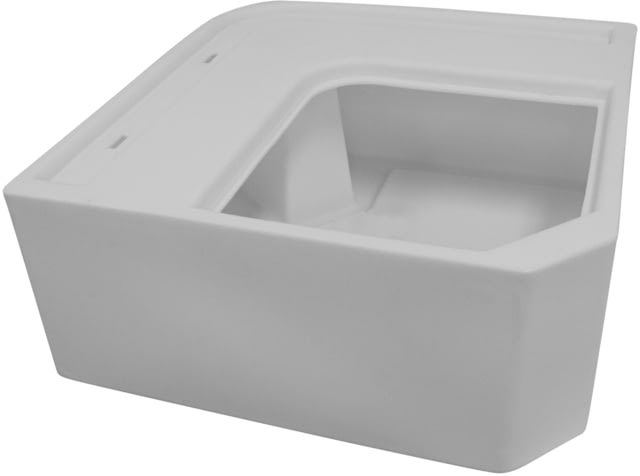Wise Deluxe Pontoon Radius Corner Section - Base Only White