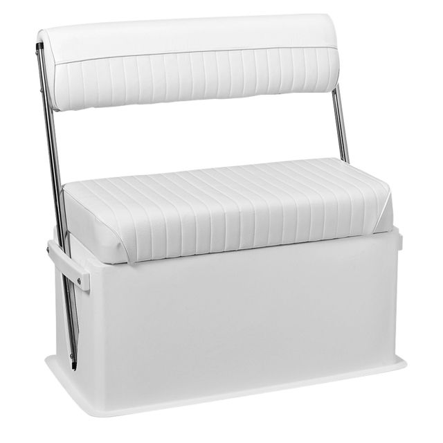 Wise 62 Qt Swingback Cooler Seat Brite White Large