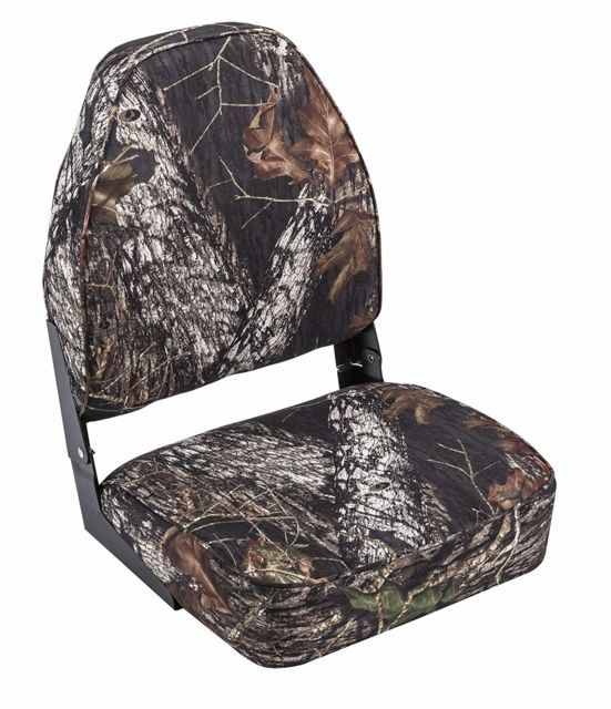 Wise Low Back Camo Boat Seat Break Up Country Medium