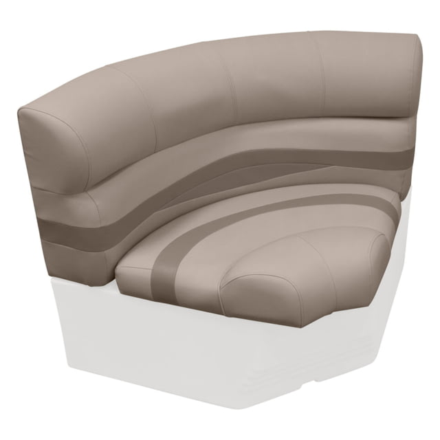 Wise Premier Pontoon 32in Bow Radius Corner Cushions Only Mocha Java/Cafe/Mushroom Large