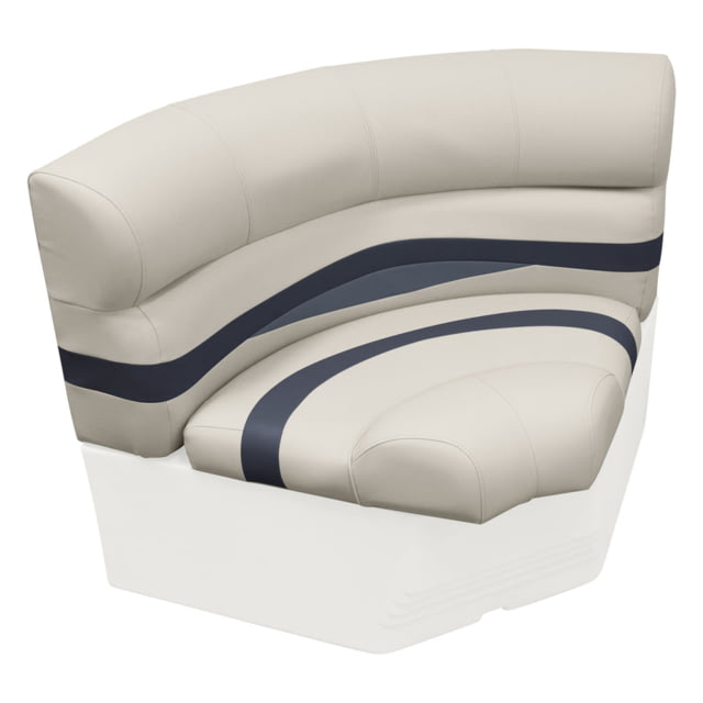 Wise Premier Pontoon 32in Bow Radius Corner Cushions Only Platinum/Mocha Java/Khaki Large