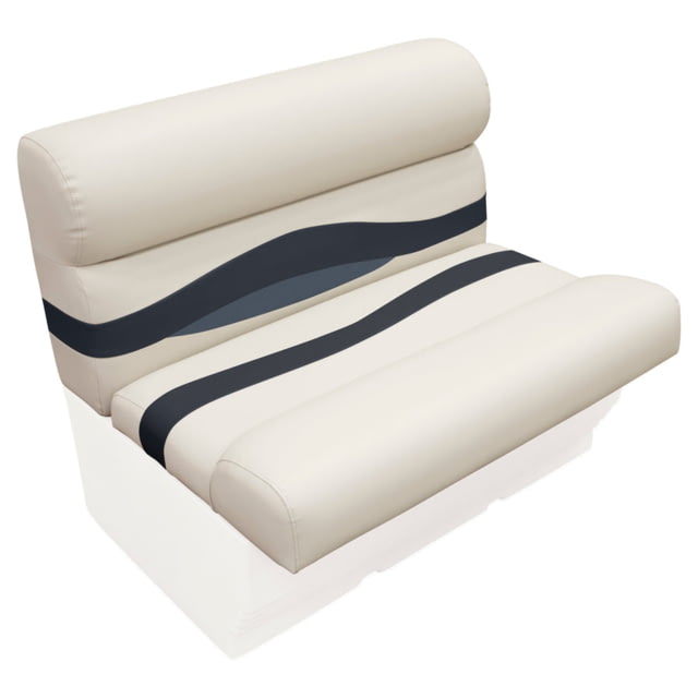 Wise Premier Pontoon 36in Bench Cushions Only Platinum/Mocha Java/Khaki Large