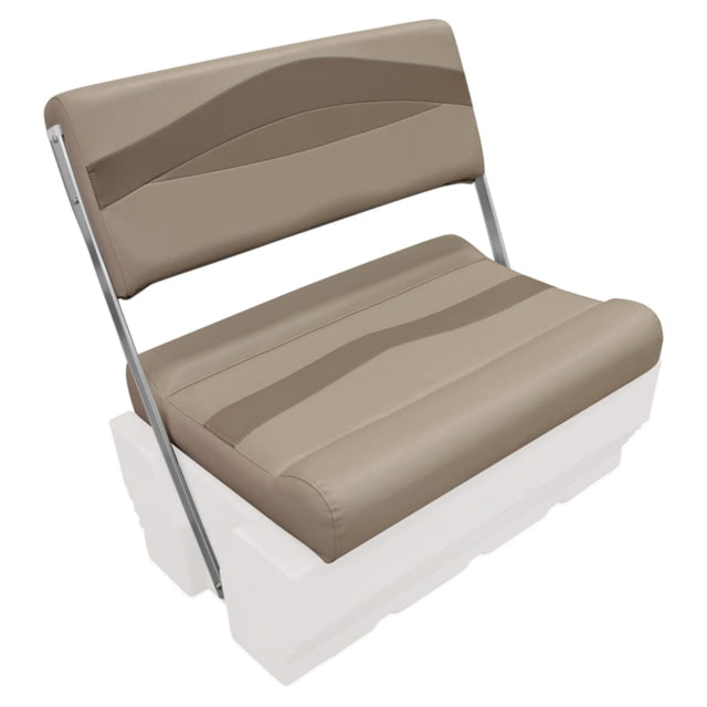 Wise Premier Pontoon Flip-Flop Seat Cushions Only Mocha Java/Cafe/Mushroom Large