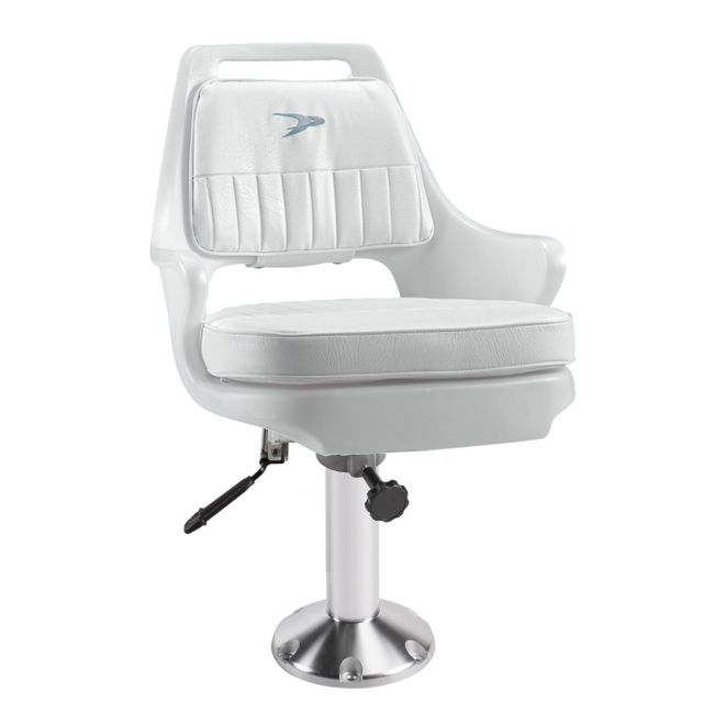 Wise Standard Pilot Chair w/ WP23-15-374 Ped Wise White Medium