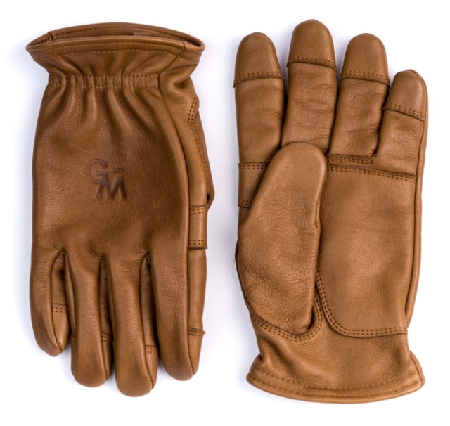 Wolf And Grizzly Wilderness Gloves Brown Leather Medium