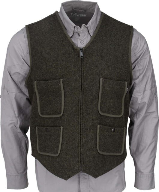 Woolrich Utility 12 Full Zip Vest Olive Green M