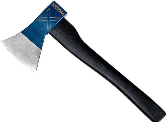 WOOX Thunderbird Throwing Axe 4in Tempered Carbon Steel Blue Appalachian Hickory