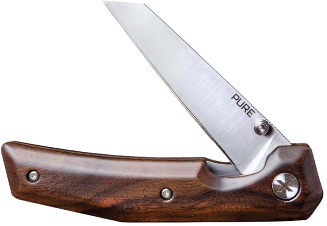 WOOX Pure Folding Knife 3.5in D2 Steel Satin Tanto Blade American Walnut Handle