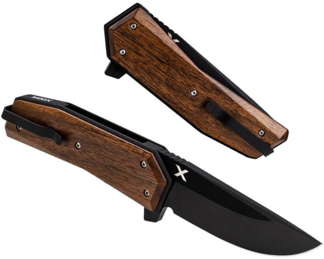 WOOX Leggenda Folding Knife 3.5in D2 High Carbon Steel Straight Back Blade Walnut