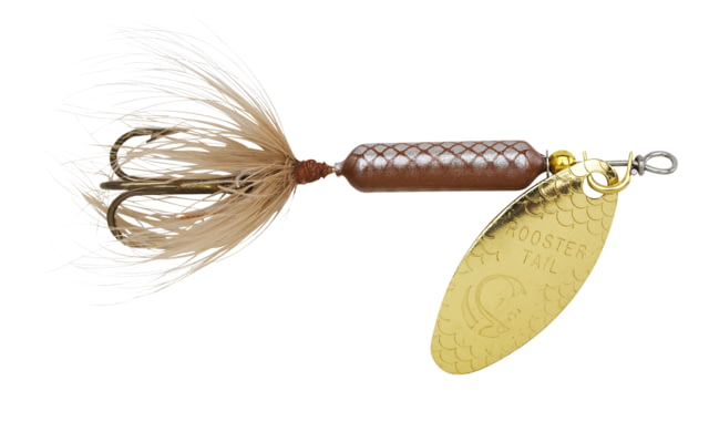 Worden's Rooster Tail In-Line Spinner 1 3/4in 1/24 oz Treble Hook Brown