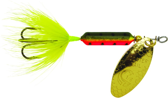 Worden's Rooster Tail In-Line Spinner 1 3/4in 1/24 oz Treble Hook Firetiger