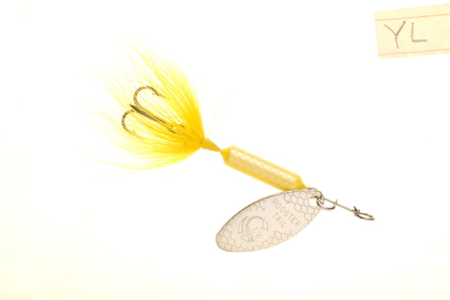 Worden's Rooster Tail In-Line Spinner 1 3/4in 1/24 oz Treble Hook Yellow