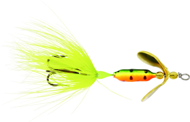 Worden's Rooster Tail In-Line Spinner 1/32 oz Treble Hook Firetiger
