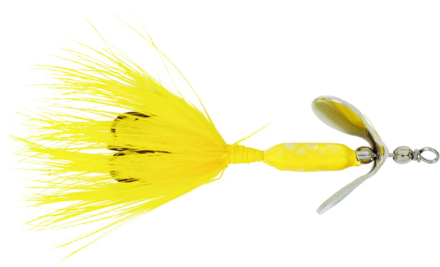 Worden's Rooster Tail In-Line Spinner 1/32 oz Treble Hook Yellow