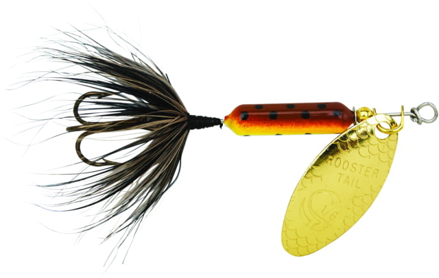 Worden's Rooster Tail In-Line Spinner 2 1/4in 1/8 oz Treble Hook Brown Trout