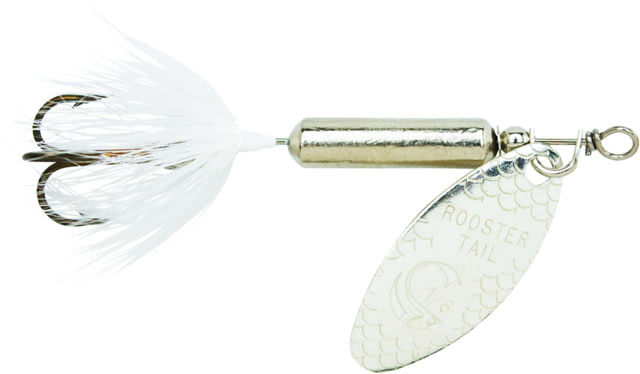 Worden's Rooster Tail In-Line Spinner 2 1/4in 1/8 oz Treble Hook Chrome Whitetail
