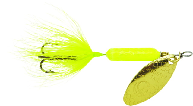 Worden's Rooster Tail In-Line Spinner 2 1/4in 1/8 oz Treble Hook Glitter Chartreuse