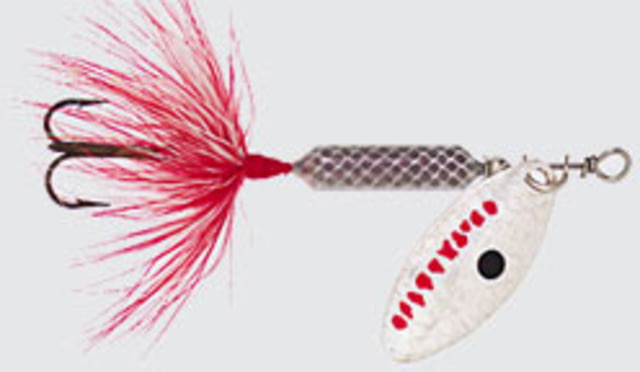 Worden's Rooster Tail In-Line Spinner 2 1/4in 1/8 oz Treble Hook Gray Ghost