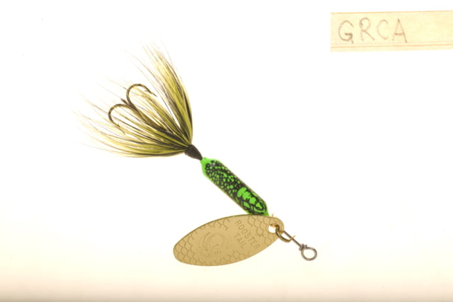 Worden's Rooster Tail In-Line Spinner 2 1/4in 1/8 oz Treble Hook Green Caddis