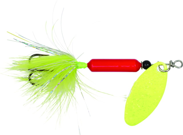 Worden's Rooster Tail In-Line Spinner 2 1/4in 1/8 oz Treble Hook Red Chartreuse