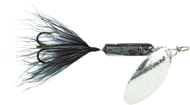 Worden's Rooster Tail In-Line Spinner 2 1/4in 1/8 oz Treble Hook Silver Shad