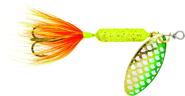 Worden's Rooster Tail In-Line Spinner 2 1/4in 1/8 oz Treble Hook Strobe Chartreuse
