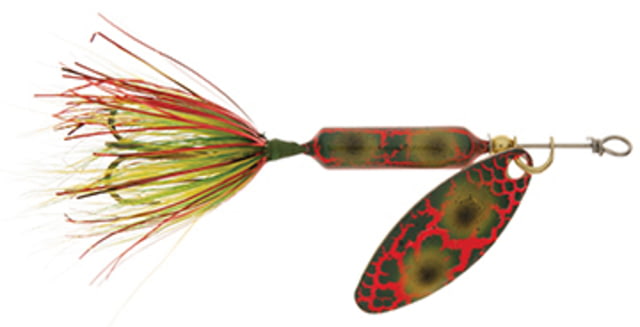 Worden's Rooster Tail In-Line Spinner 2 3/4in 1/4 oz Treble Hook Frog Bleeding