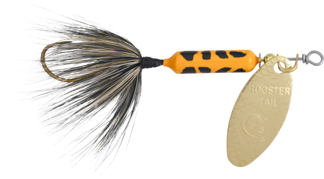 Worden's Rooster Tail In-Line Spinner 2in 1/16 oz Single Hook Yellow Coachdog