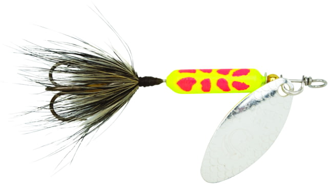 Worden's Rooster Tail In-Line Spinner 2in 1/16 oz Treble Hook Clown Coachdog