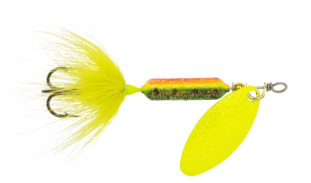 Worden's Rooster Tail In-Line Spinner 2in 1/16 oz Treble Hook Glitter Firetiger