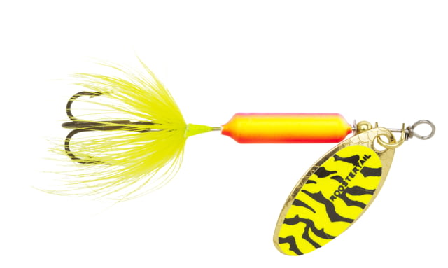 Worden's Rooster Tail In-Line Spinner 2in 1/16 oz Treble Hook Sunset Tiger