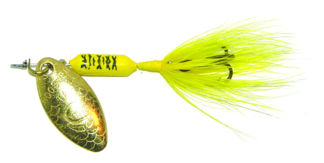 Worden's Rooster Tail In-Line Spinner 2in 1/16 oz Treble Hook Yellow Jacket