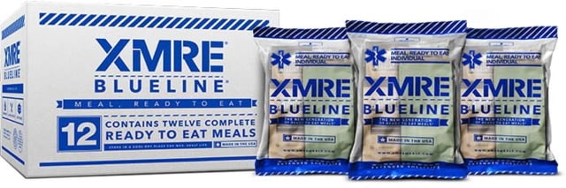 XMRE Blue Line MRE Dehydrated Food 12 Meals 16.70 lbs XMREBL12H