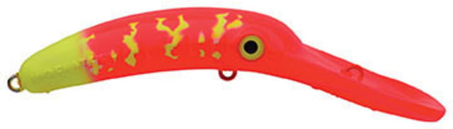 Yakima Bait Mag Lip Trolling Plug 3.5 Fluorescent Red Chartreuse Tiger/Tail/Cow Girl 3 1/2in