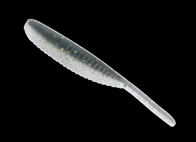 Yamamoto Baits Yamamoto Baits 3in Shad Shape Worm 10 pack Green Gizzard