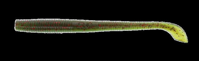 Yamamoto Baits Kut 4in Tail Worm 20 Green Pumpkin-Red-Fading Watermelon