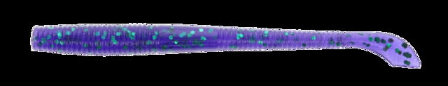 Yamamoto Baits Yamamoto Baits Kut 4in Tail Worm 20 Purple-Emerald Flake