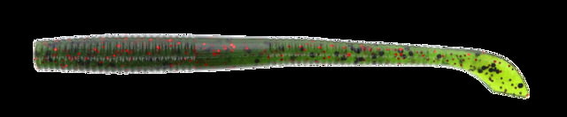 Yamamoto Baits Yamamoto Baits Kut 4in Tail Worm 20 Watermelon-Black Flake-Red Flake