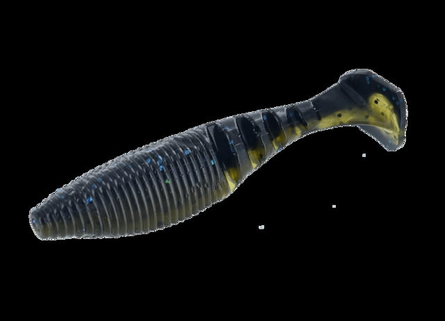 Yamamoto Baits Paddle Tail Zako Soft Bait 5 4in Black-Blue