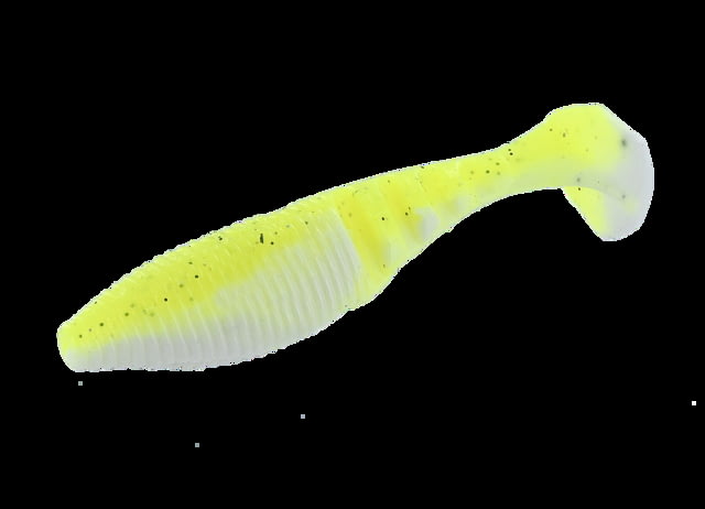 Yamamoto Baits Paddle Tail Zako Shad 5 4in Chartreuse Shad