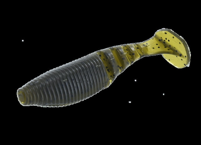 Yamamoto Baits Paddle Tail Zako Soft Bait 5 4in Green Pumpkin-Black