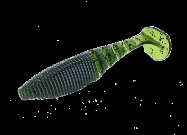 Yamamoto Baits Paddle Tail Zako Soft Bait 5 4in Watermelon-Black