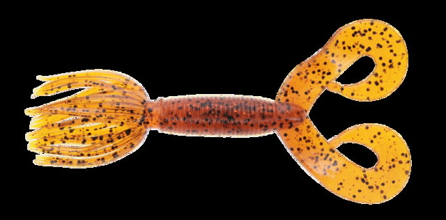 Yamamoto Baits Double Tail 5in Hula Grub 10 Pack Fire Craw