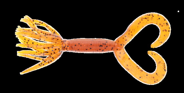 Yamamoto Baits Yamamoto Baits Double Tail Hula Grubs - 10 Packs Fire Craw