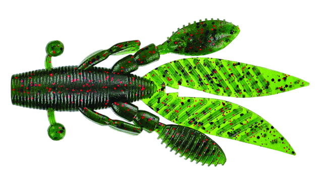 Yamamoto Baits Flappin' Hog Creature Bait 3.75in 7pk Watermelon with Large Black & Small Red
