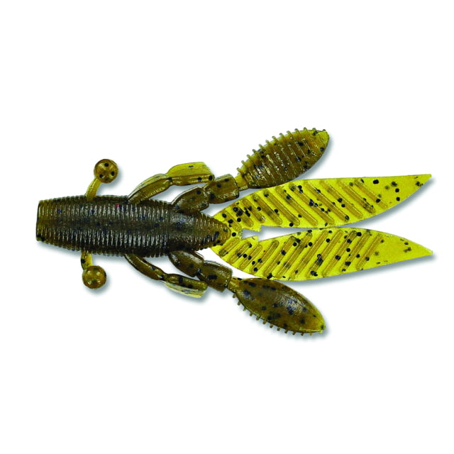 Yamamoto Baits Flappin' Hog Creature Bait 4.5in 5pk Green Pumpkin with Large Black
