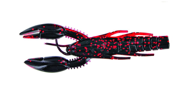 Yamamoto Baits PsychoDad Crawdad Bait 4in 5pk Black & Red